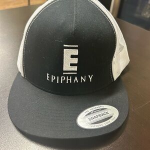 Epiphany Cellars Winery Santa Barbara Black And White SnapBack Truckers Hat